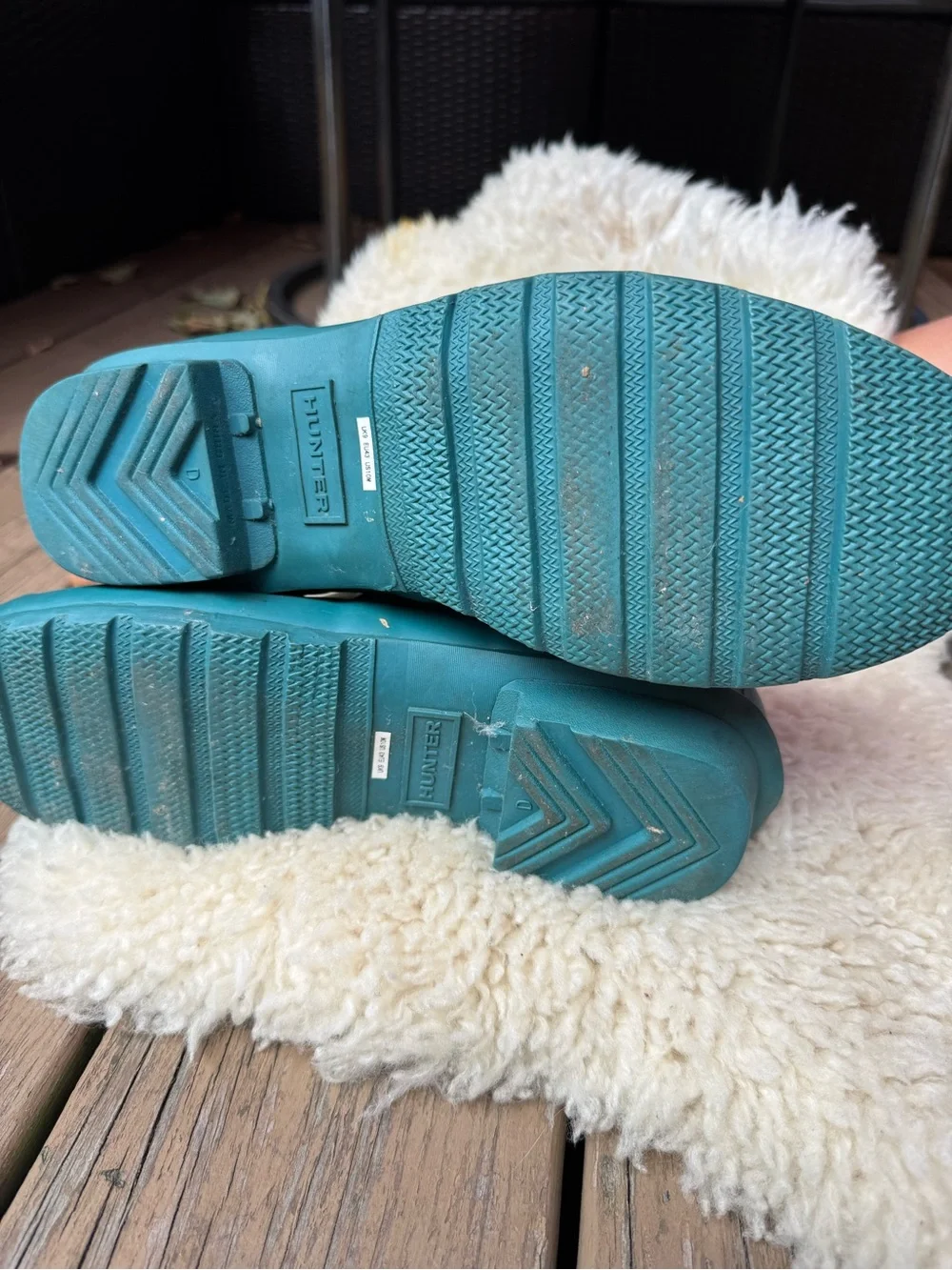 Hunter Teal Waterproof Rain Boots
